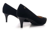 Bosccolo Womenslow Heels - Black Suede