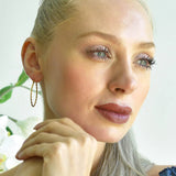Bullion Gold Fairy Dust Hoop Gold Layered Earrings