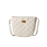 Nalandu Vault Quilted Leather Crossbody Shoulder Bag - White