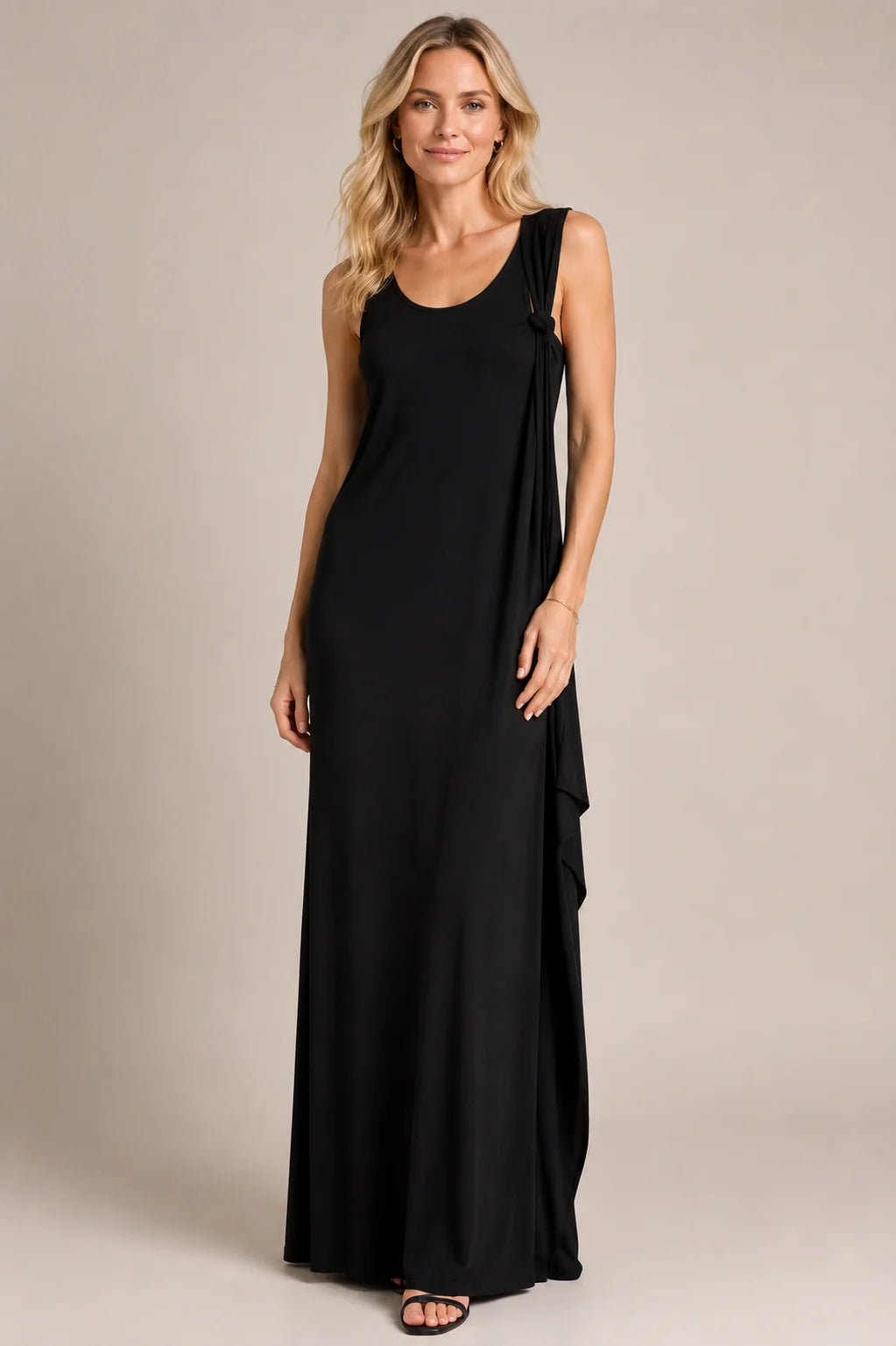 Worship Women's Maxi, Razor Back Dress - Black