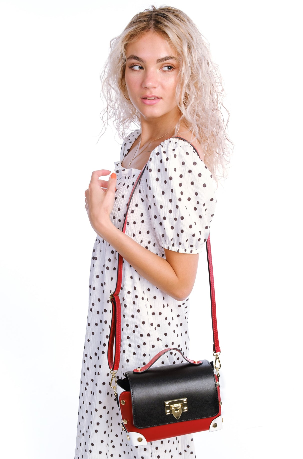 Bosccolo Crossbody - Black/Red/White