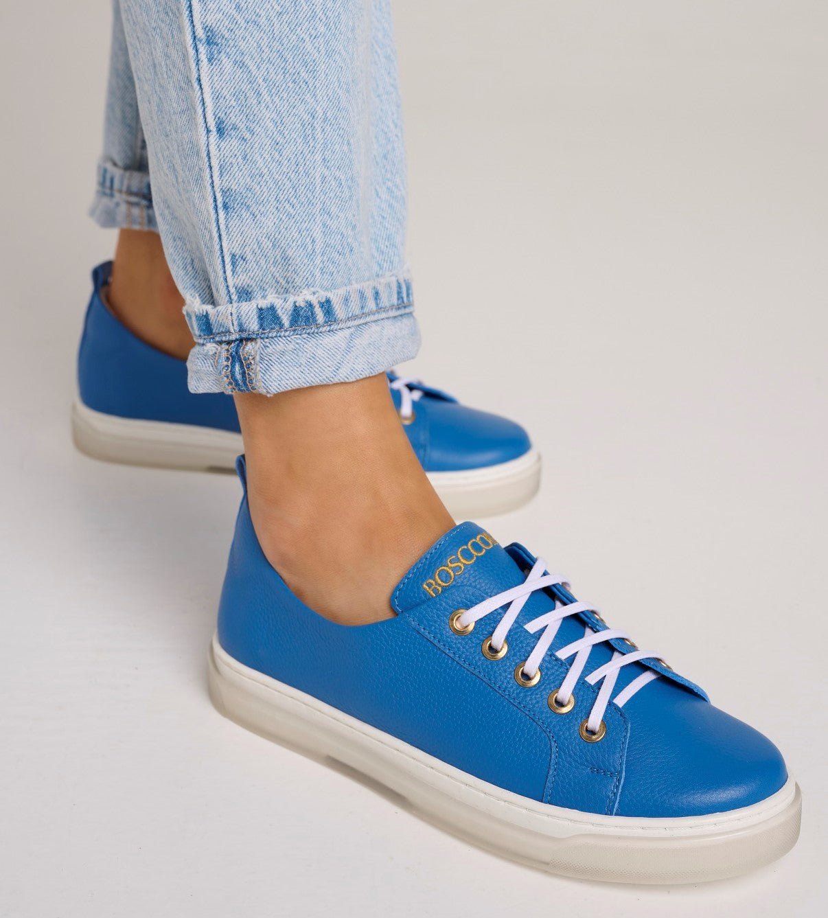 Bosccolo Womens Sneakers - Blue/White