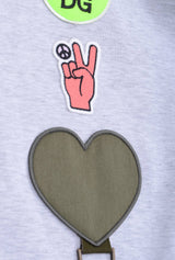 Dolce & Gabbana Men Hooded "Peace" Sweatshirt