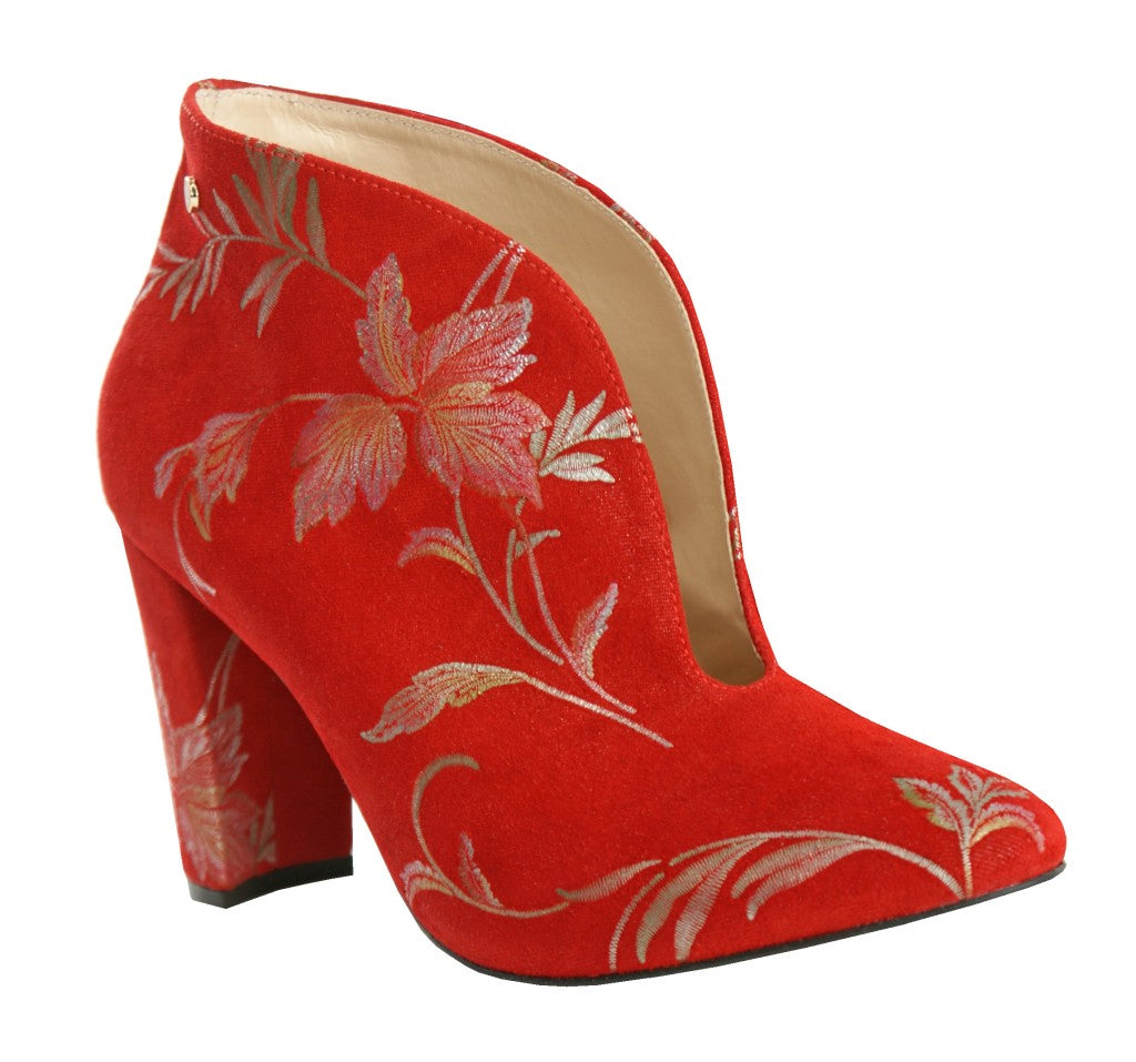 Bosccolo Womens Boots - Leaves Red