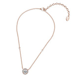 Krystal Couture Sacred Circle Necklace Embellished with Crystals from SWAROVSKI in Rose Gold
