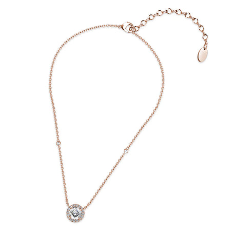 Krystal Couture Sacred Circle Necklace Embellished with Crystals from SWAROVSKI in Rose Gold