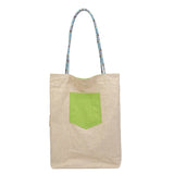 BAMEI Reversible Ramie Linen Tote Bag - Natural