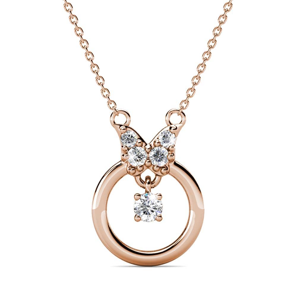 Boxed A Thousand Butterfly Set Embellished with SWAROVSKI® Crystals In Rose Gold