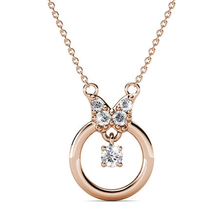Boxed A Thousand Butterfly Set Embellished with SWAROVSKI® Crystals In Rose Gold
