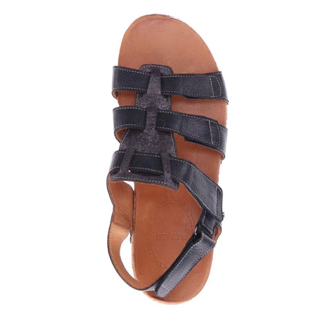 Revere Santorini Gladiator Sandal - Black