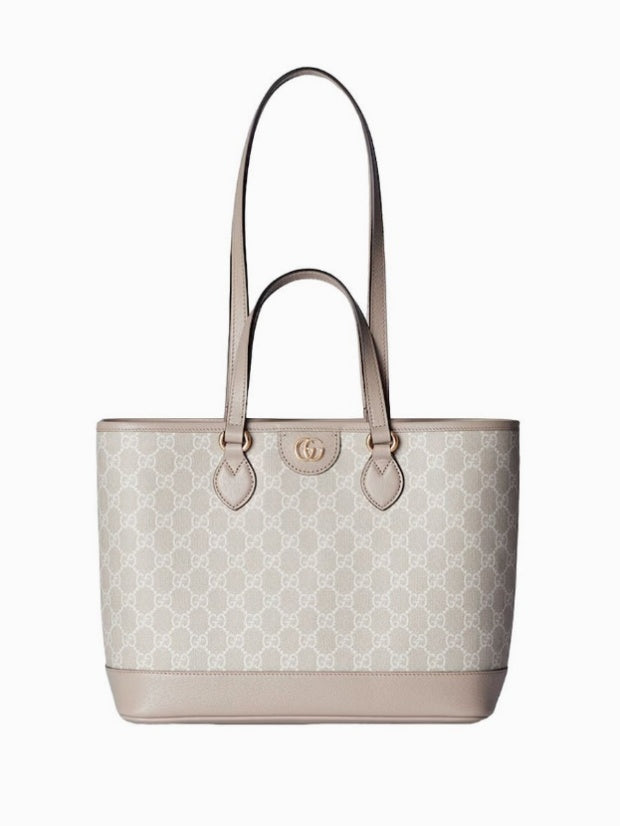 Gucci GG Supreme Monogram Tote - Brown