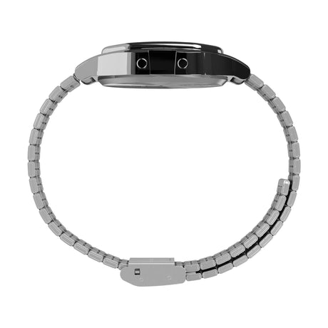 Timex Peanuts T80 Silver Black Leather