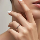 Bullion Gold Camille Minimal Stacker Ring in Silver