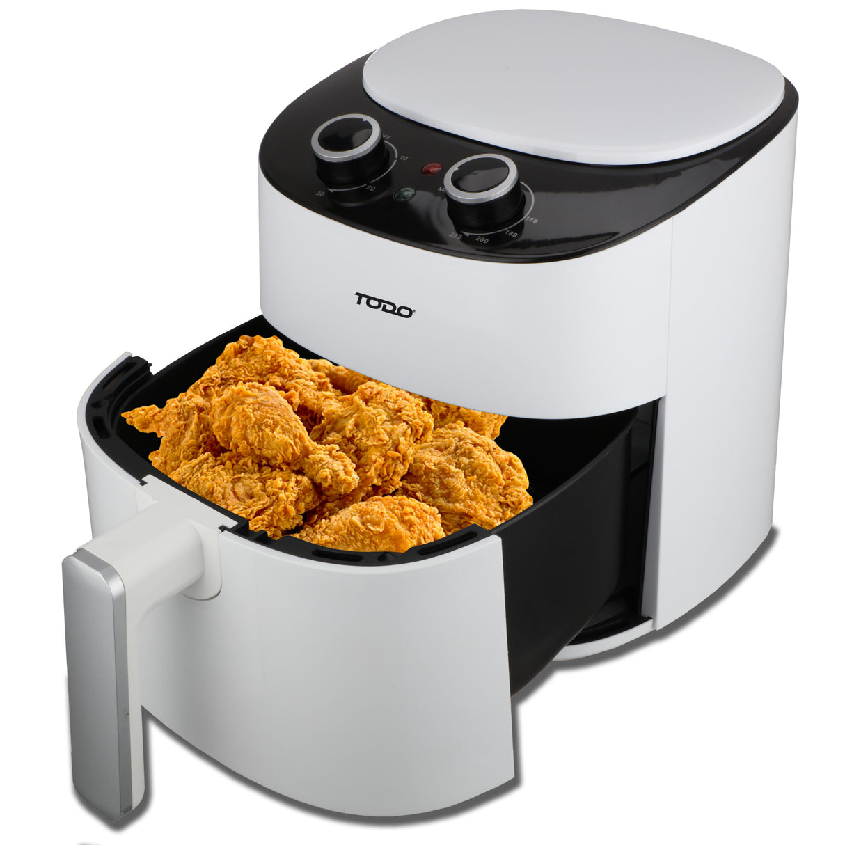 TODO 4.2L Air Fryer 1300W Convection Oven Fan Forced Multi Function Cooker Analog �� White