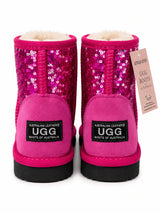 Australian Leather Ugg Mini Sequin Pink - AU5