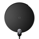 Baseus Digital LED 15W Fast Charging Wireless Phone Charge Pad Type-C USB - Black