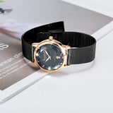 Krystal Couture Krystalline Sleek Gold on Black Watch Embellished with SWAROVSKI® Crystals