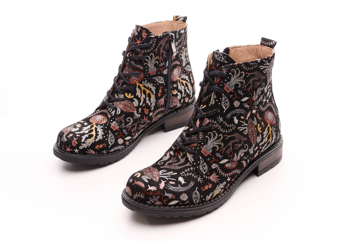 Bosccolo Womens Ankle Boots - Brown Sealife