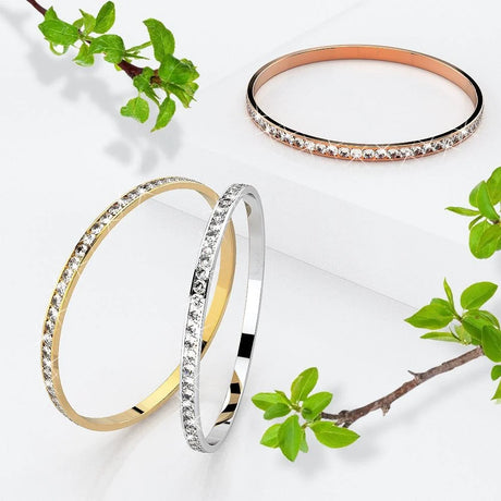 Boxed Aurelle Bangle and Hoops Set Embellished with SWAROVSKI® Crystals