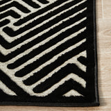 York Cindy Black & Gold Rug