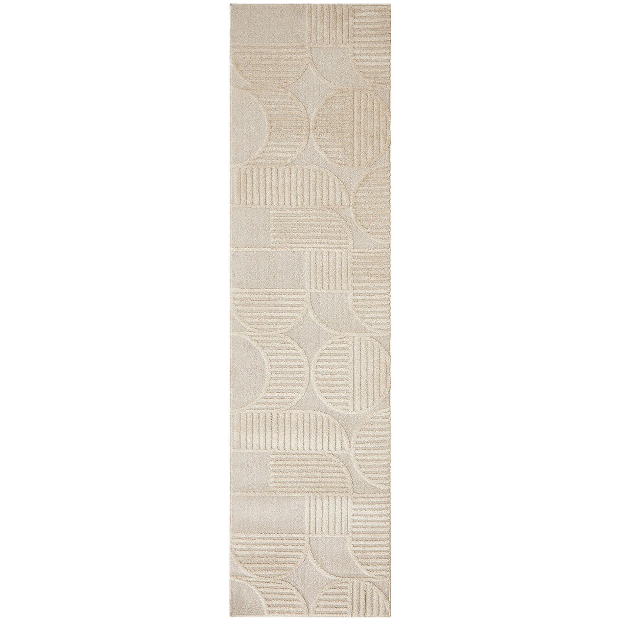 Lotus Leo Beige Runner Rug