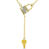 Krystal Couture The Lock with Crystal Necklace Embellished with SWAROVSKI Crystals