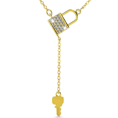 Krystal Couture The Lock with Crystal Necklace Embellished with SWAROVSKI Crystals