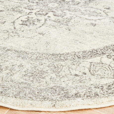 Century 977 Silver Round Rug