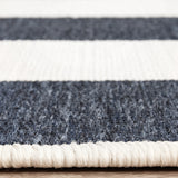 Seaside 4444 Navy White Rug