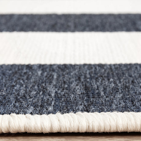 Seaside 4444 Navy White Rug