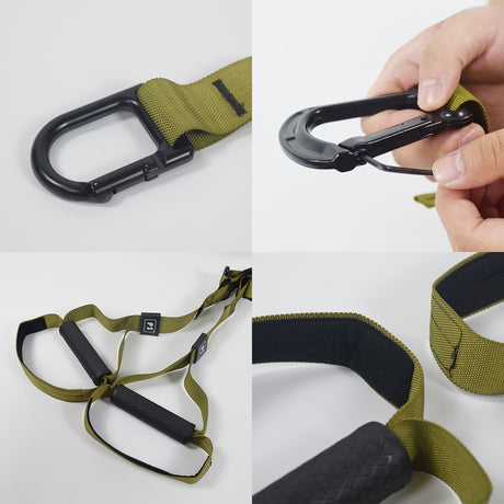 Resistance Trainer Band Set Muscle Training Suspension Band Belt Boxing Pilates Home Gym Fitness P2 Pro