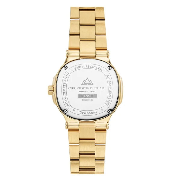 Christophe Duchamp L'envie (Womens) - Champagne Dial & 316L Stainless Steel Strap