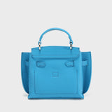 TOGO Leather Turn-Lock Top-Handle Bag - Blue