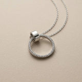 Krystal Couture Orbit of Charm Necklace Embellished with SWAROVSKI Crystal in White Gold