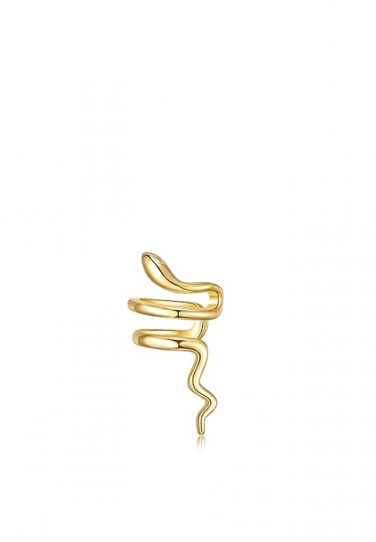 Liv Oliver 18K Gold Polished Snake Ear Cuff