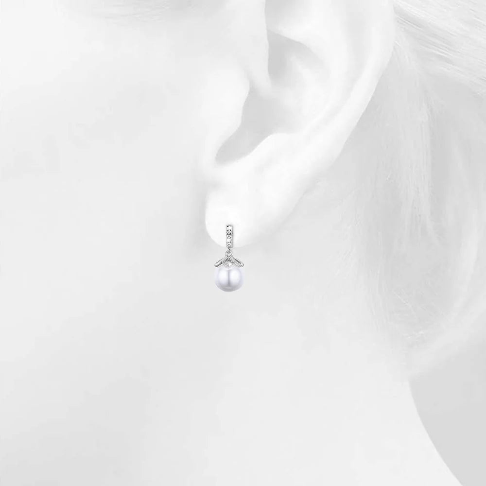 Bullion Gold Kiara Pearl Drop Earrings
