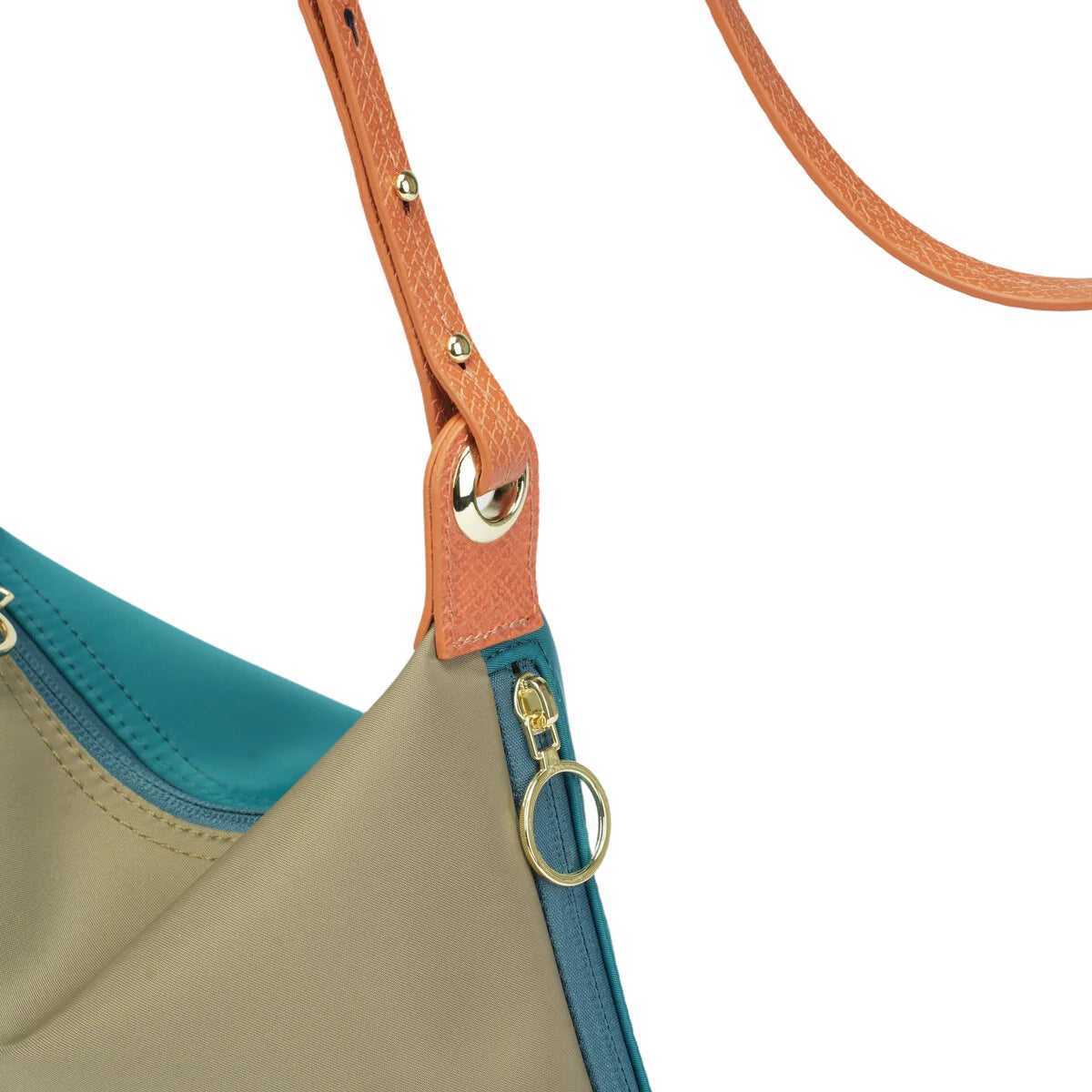 BAMEI Reversible Nylon Crossbody Bag - Khaki
