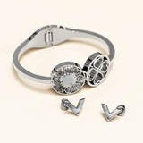 Boxed 2pc White Gold Layered Jewellery Gift Set