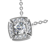 Krystal Couture White Gold Brilliant Cut Pendant Necklace Embellished with SWAROVSKI Crystals