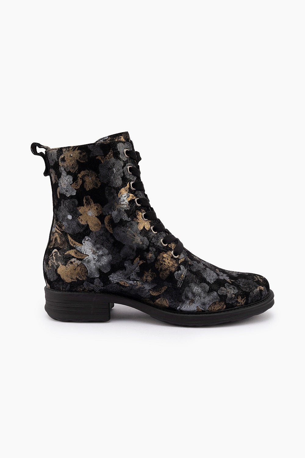 Silver Lining Trooper Print Black Vintage