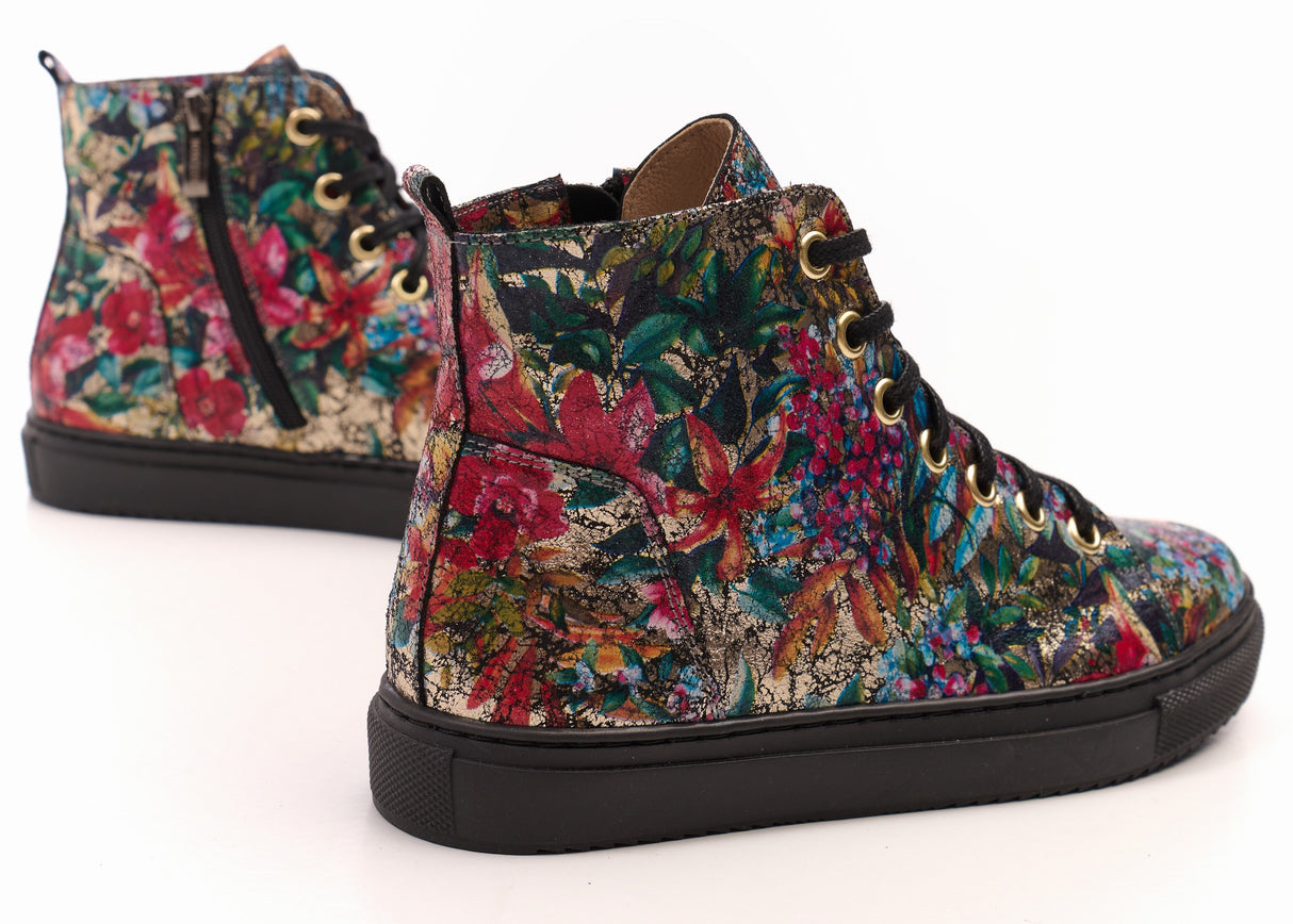 Bosccolo Womens Sneakers - Flowers Multicolor