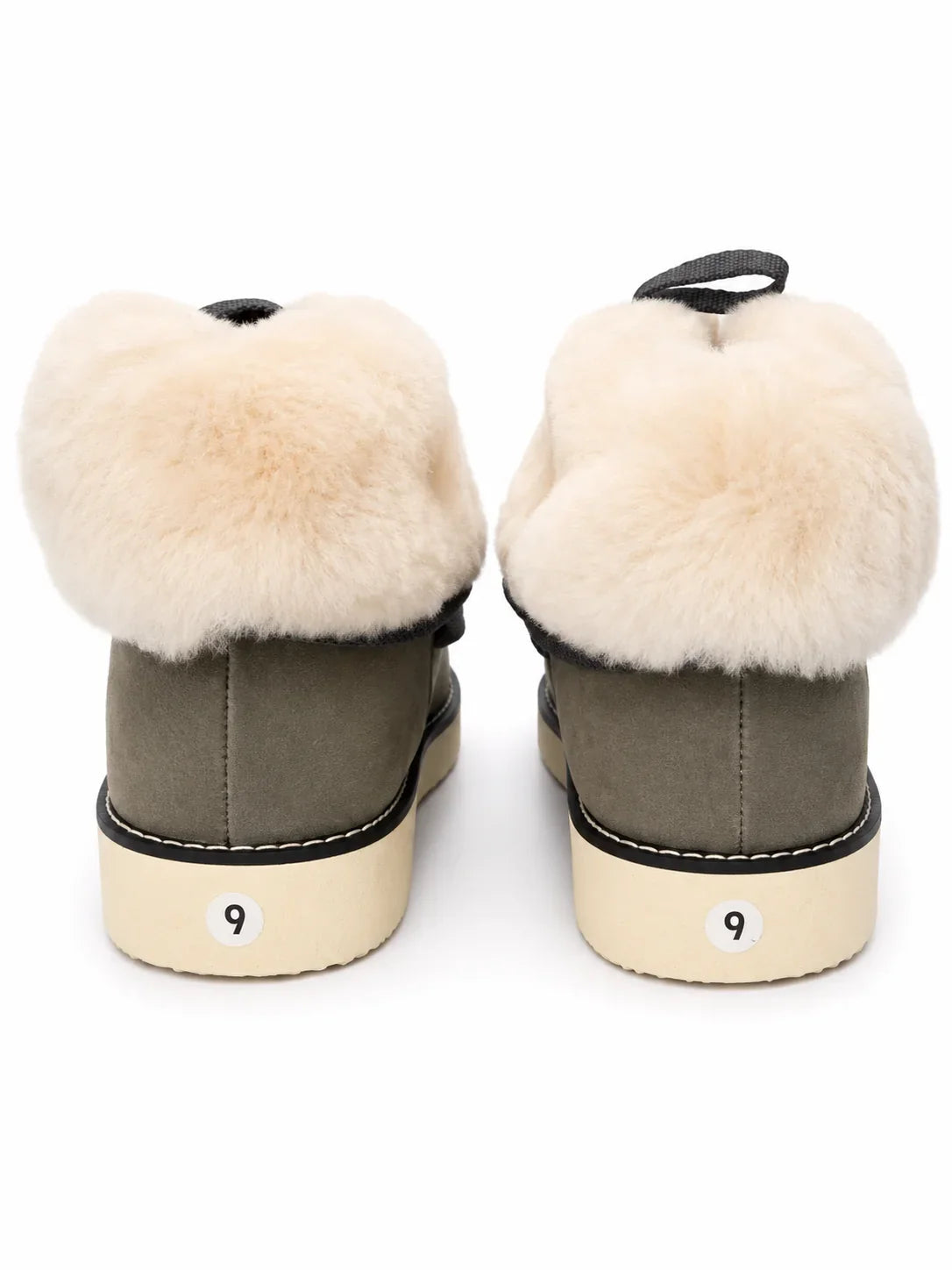 Australian Leather Ugg Lace Up Ankle Sheepskin Boot - Khaki Grey - AU4