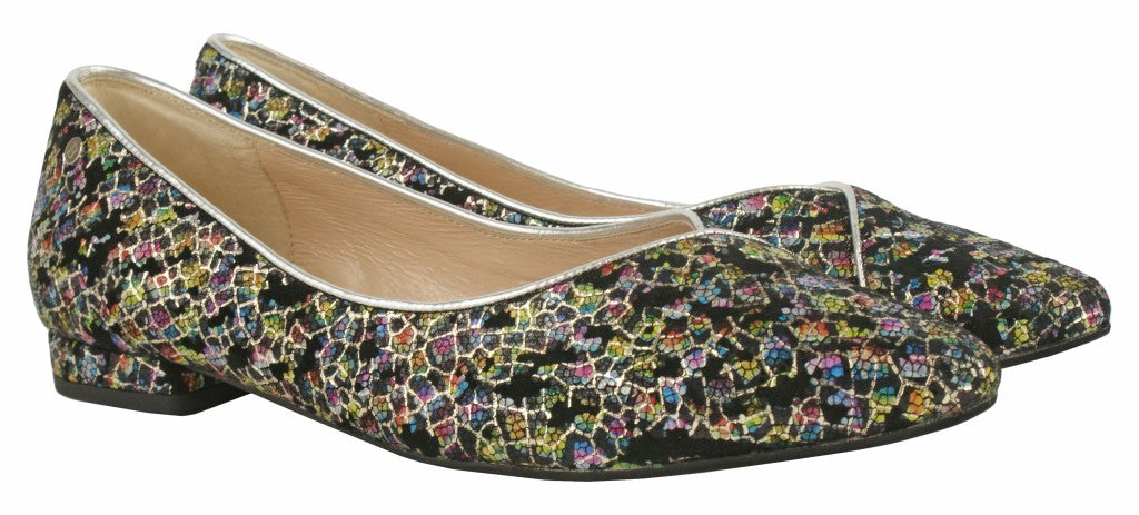 Bosccolo Womens Ballerina - Mosaic Black