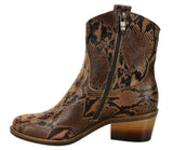 Bosccolo Womenscowgirl Boots - Brown Python