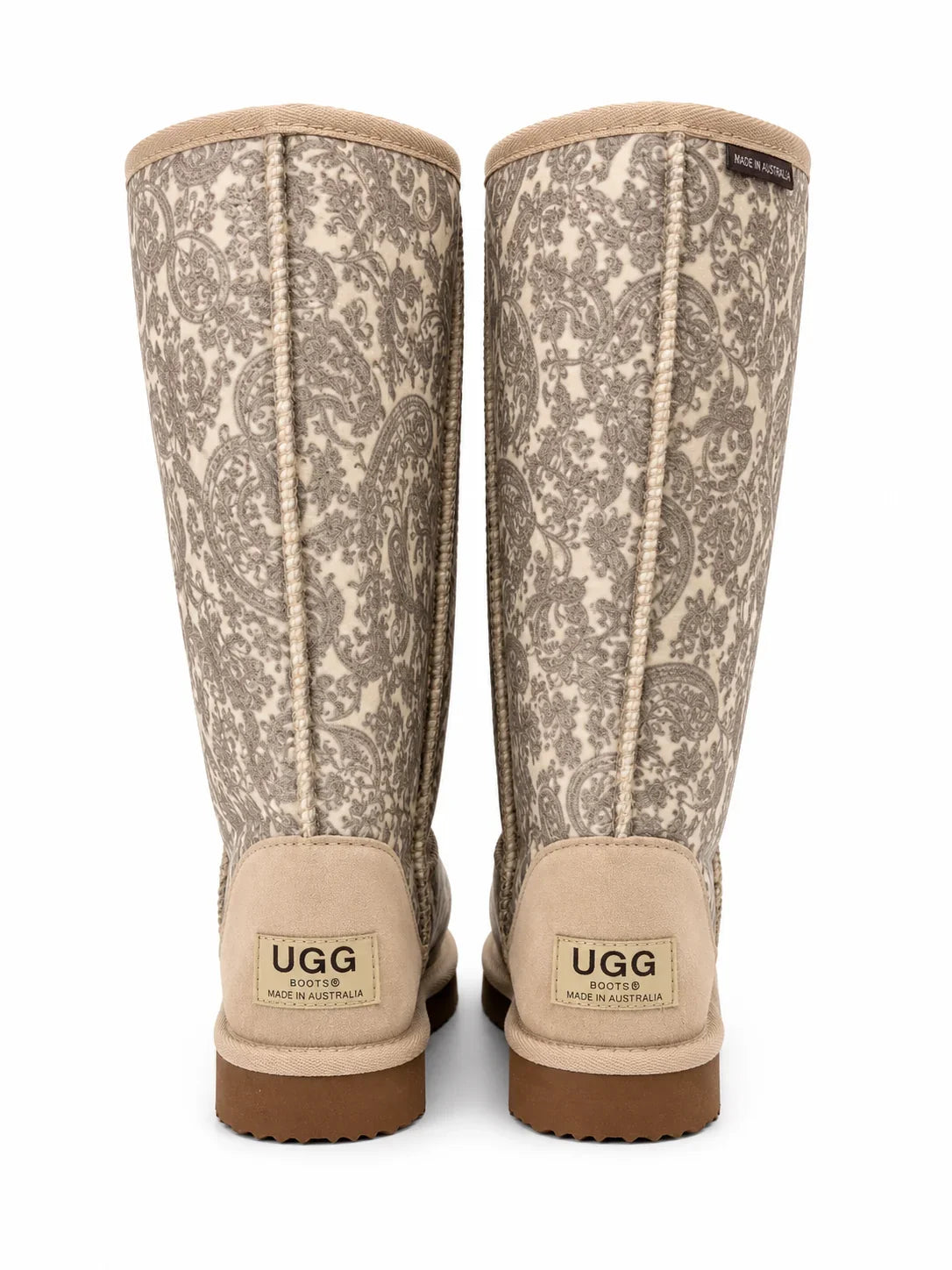 Australian Leather Ugg Classic Tall Paisley - Stone Grey - AU4