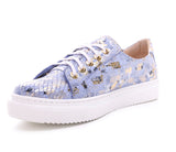 Bosccolo Womens Sneakers - Blue/Gold