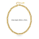 Bullion Gold Figaro Chain Link Gold Plated Necklace