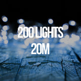 Milano Decor LED WHITE Fairy Lights (200 Lights)