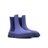 Knit Chelsea Ankle Boots - Purple