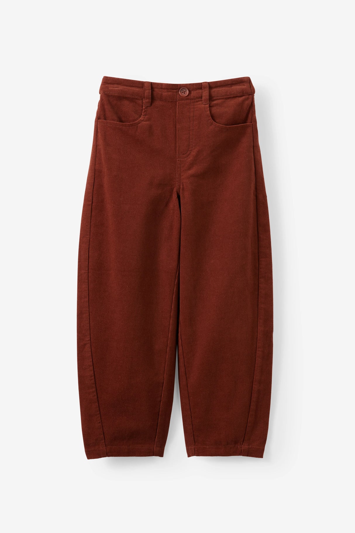 Cotton On Kids Girls Charlie Barrel Leg Pant - Chestnut